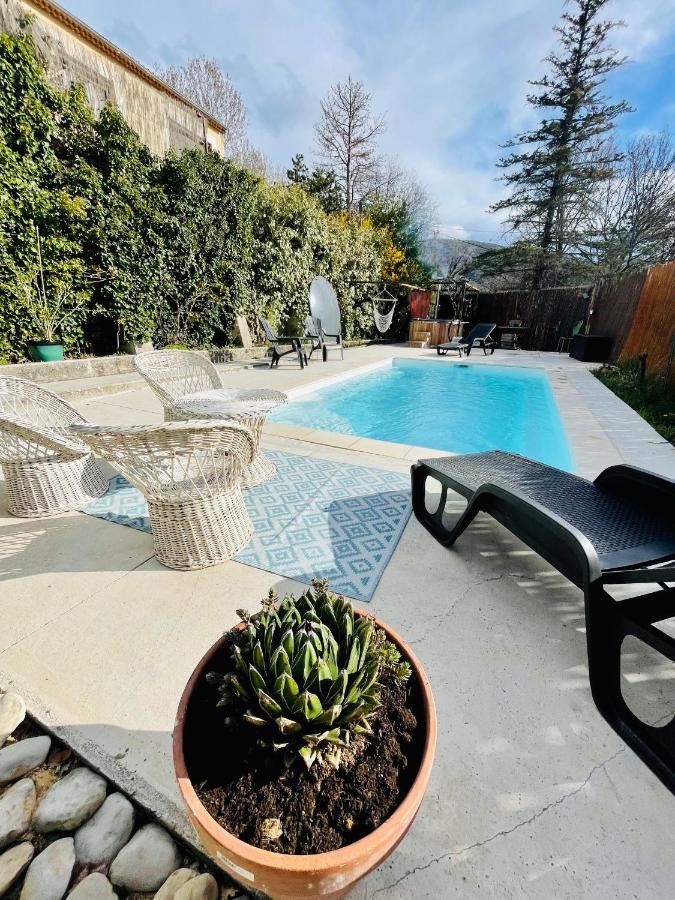 Cabanon Aloe Avec Piscine Chauffee & Bain Nordique Villa Veaux Dış mekan fotoğraf